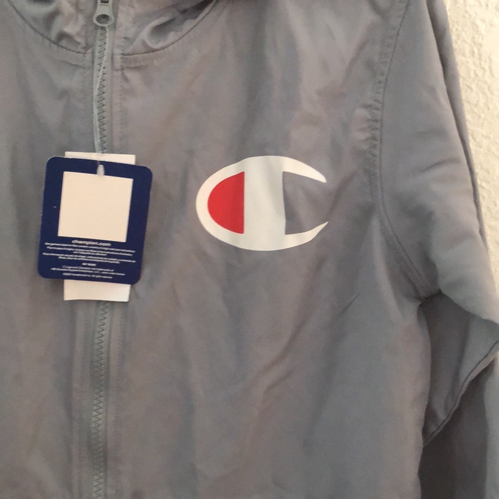 Champion Big Boys Colorblock Logo Windbreaker Jacket - Picture 5 of 10